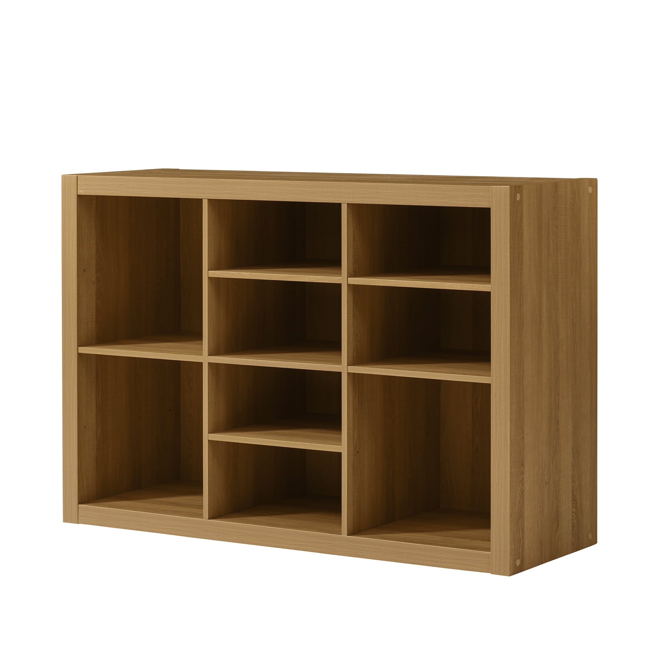 Better Homes & Gardens Springwood Adjustable Shelf Cube Organizer, Light Honey Finish