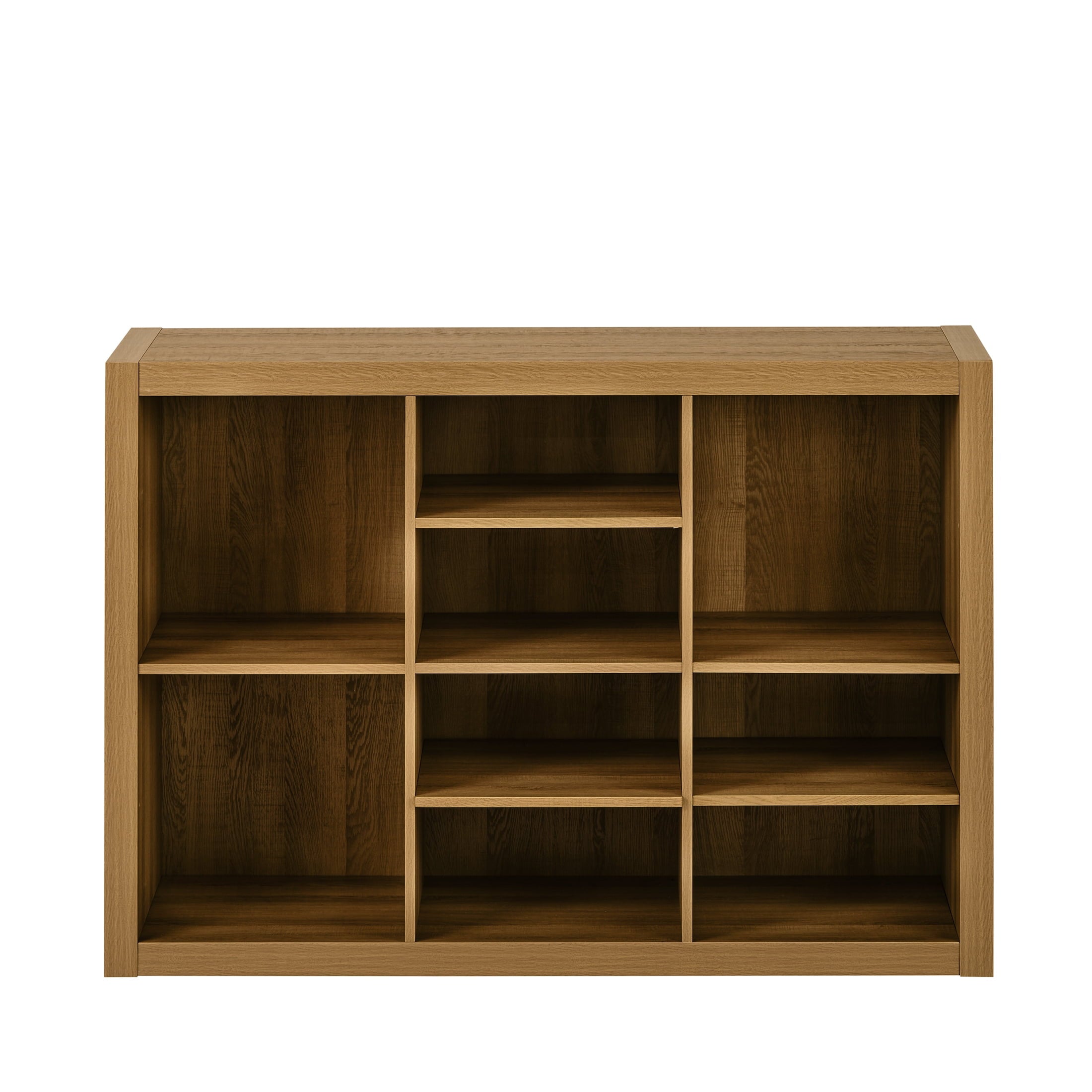 Better Homes & Gardens Springwood Adjustable Shelf Cube Organizer, Light Honey Finish