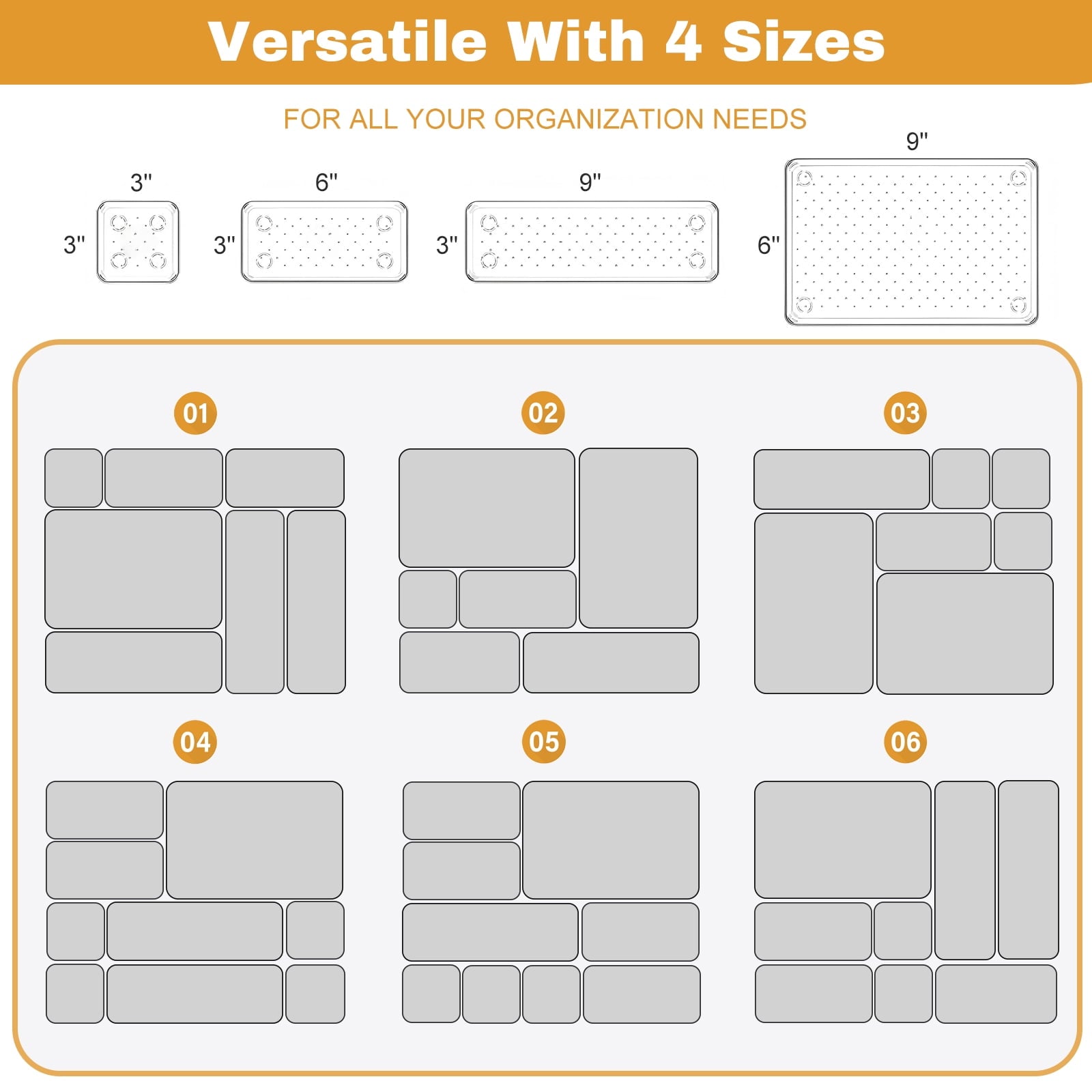 Lockways Clear Plastic Drawer Organizers Makeup Vanity Desk Storage Stackable Multiple Gadgets Organizers for Home Bathroom Office 28 Pcs