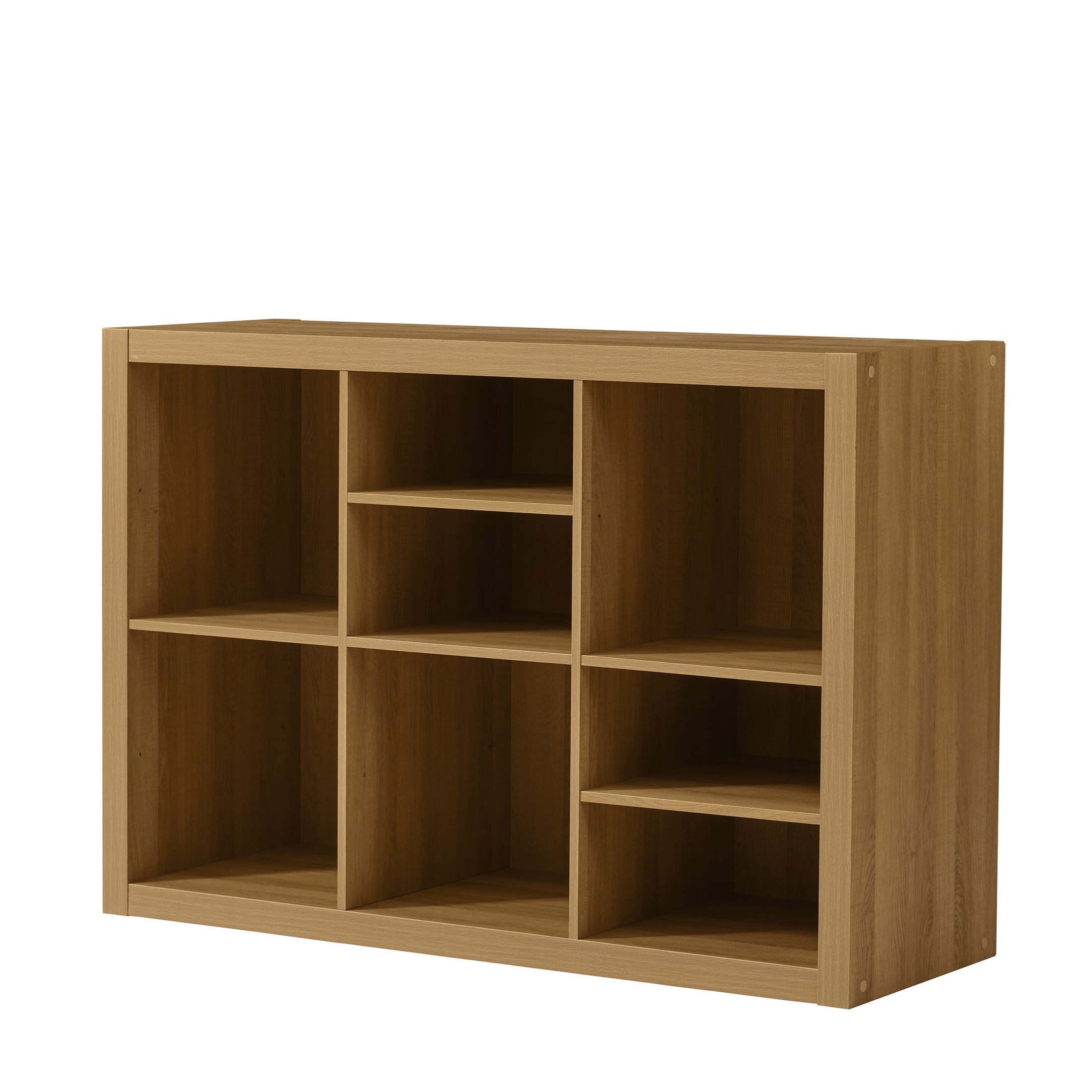 Better Homes & Gardens Springwood Adjustable Shelf Cube Organizer, Light Honey Finish
